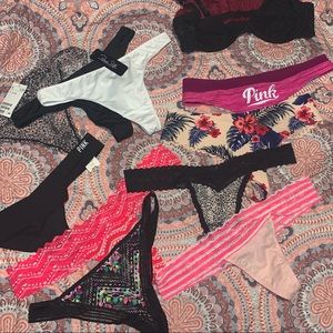 VICTORIAS SECRET PINK PANTIES LOT